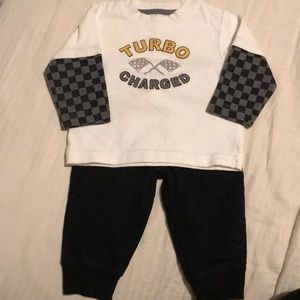 Baby Boy “Turbo Charged” Outfit Size 6-12 months